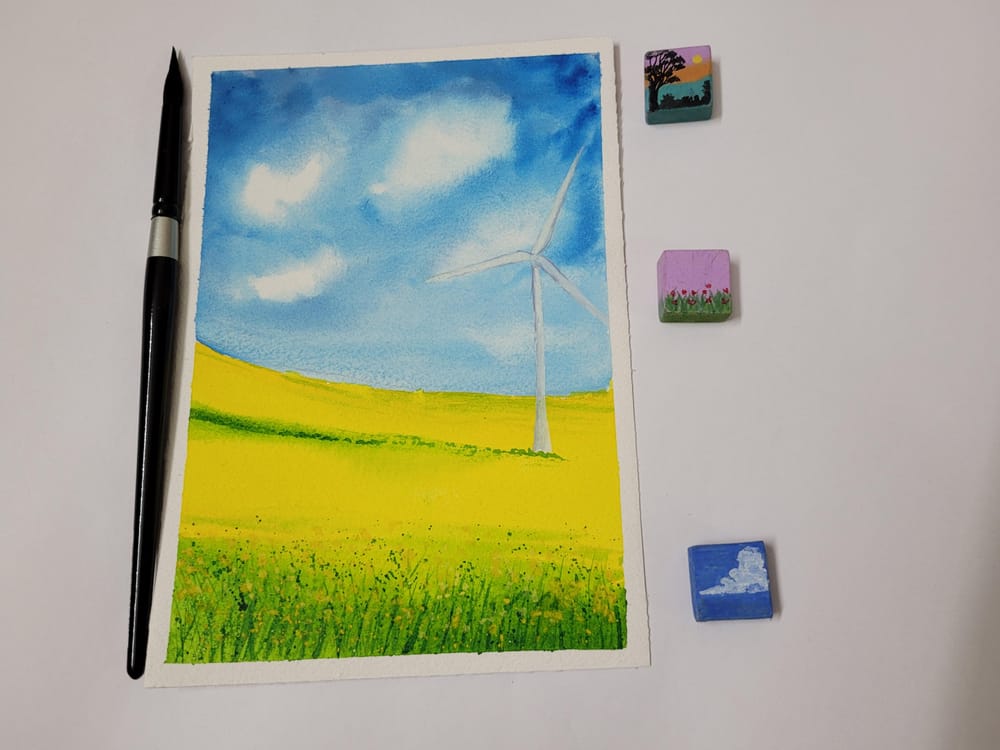 30 day watercolor challenge paintings(all 30) - image 30 - student project