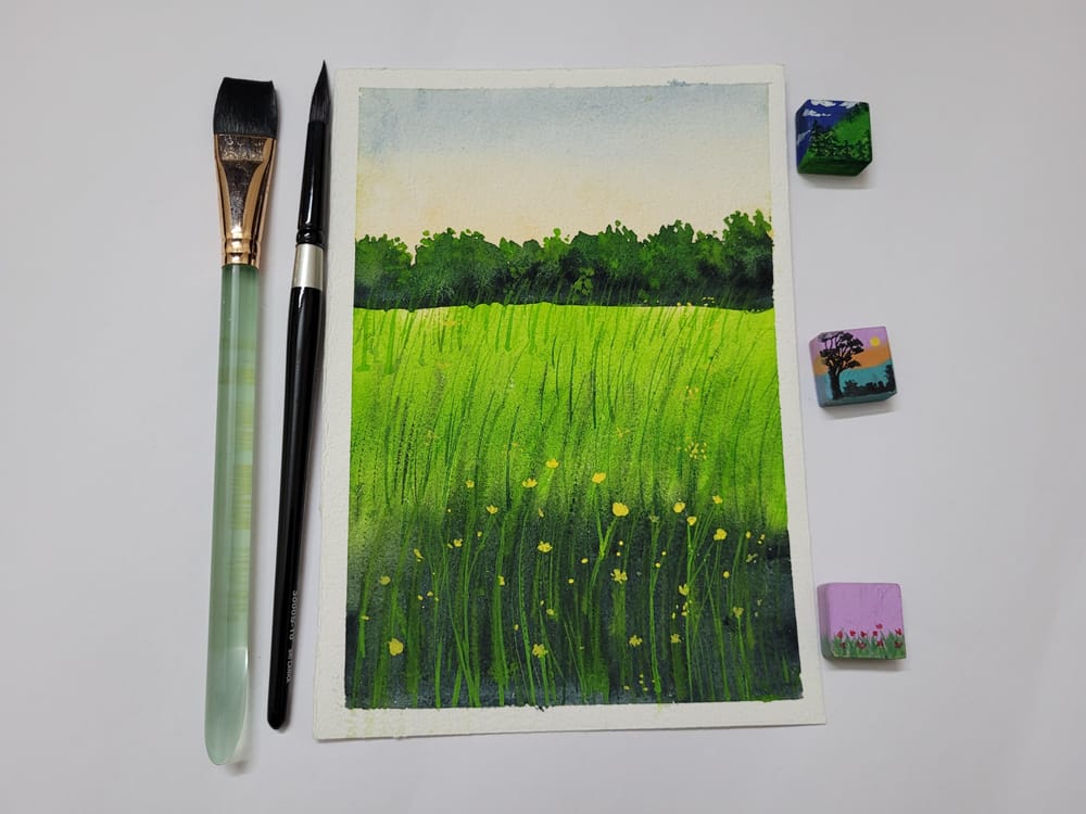 30 day watercolor challenge paintings(all 30) - image 8 - student project
