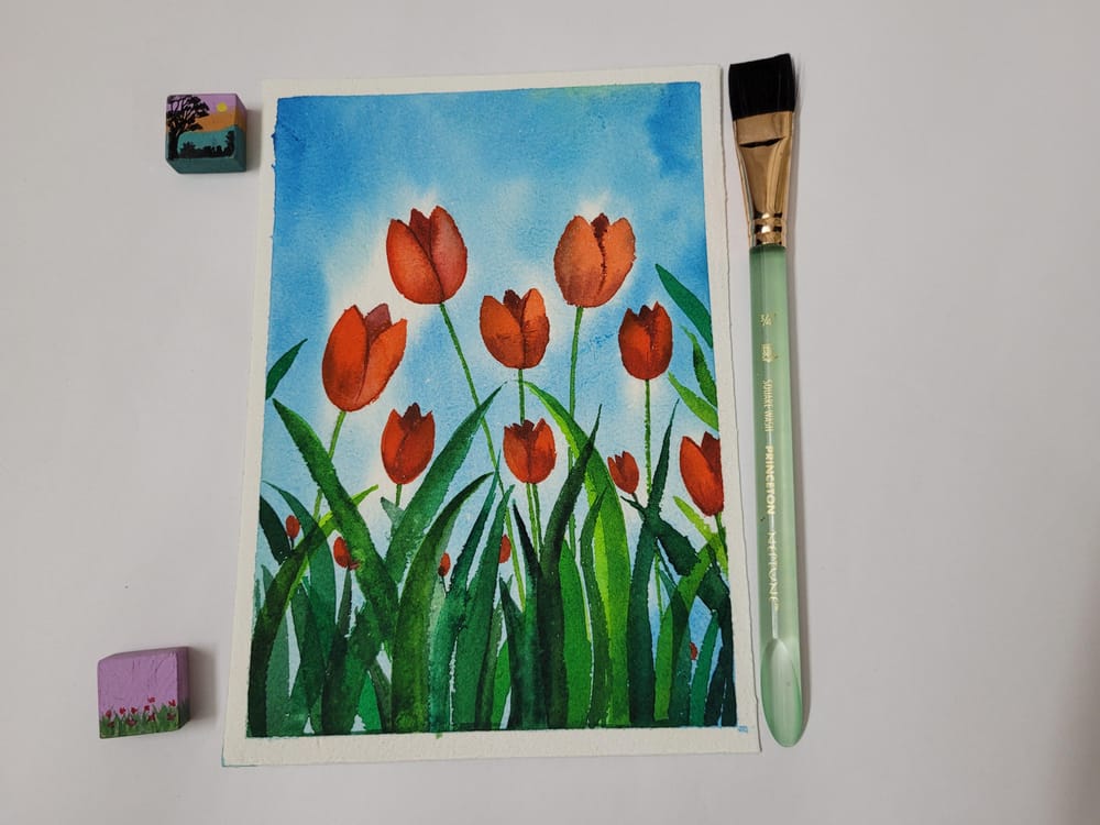30 day watercolor challenge paintings(all 30) - image 28 - student project