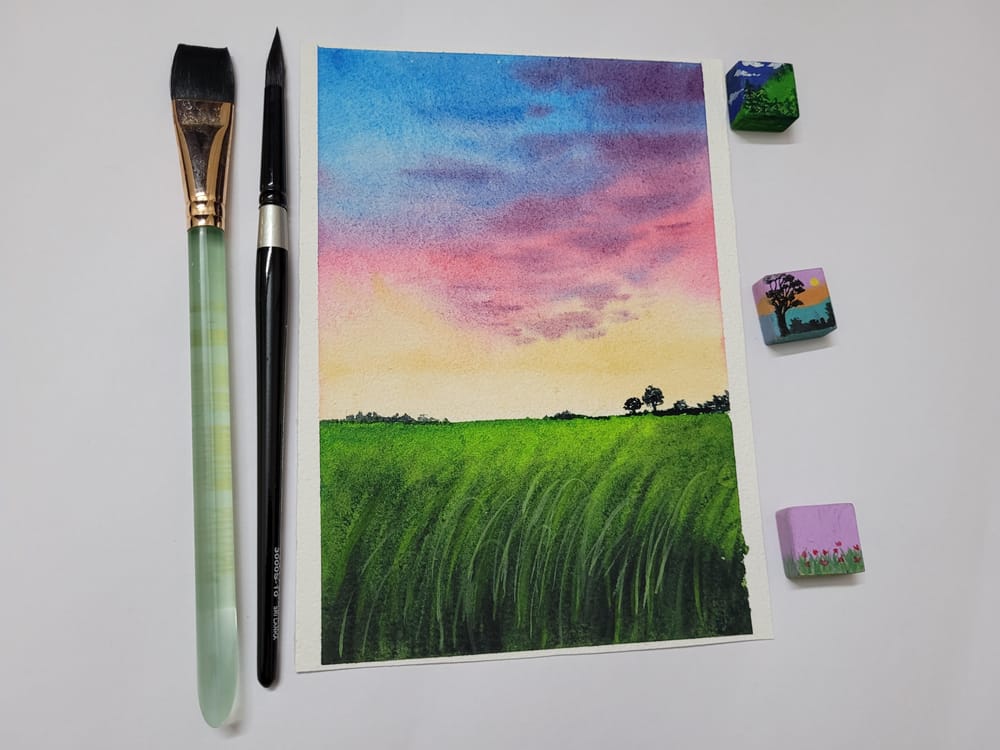 30 day watercolor challenge paintings(all 30) - image 7 - student project
