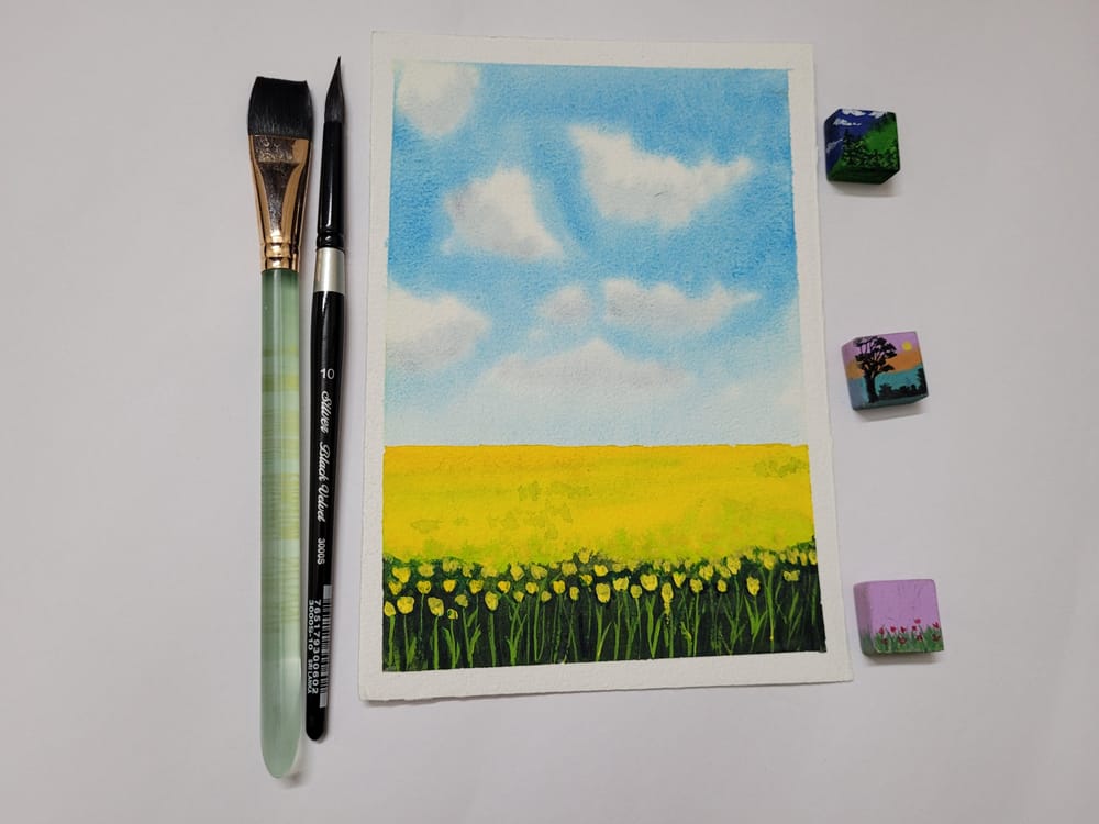 30 day watercolor challenge paintings(all 30) - image 6 - student project