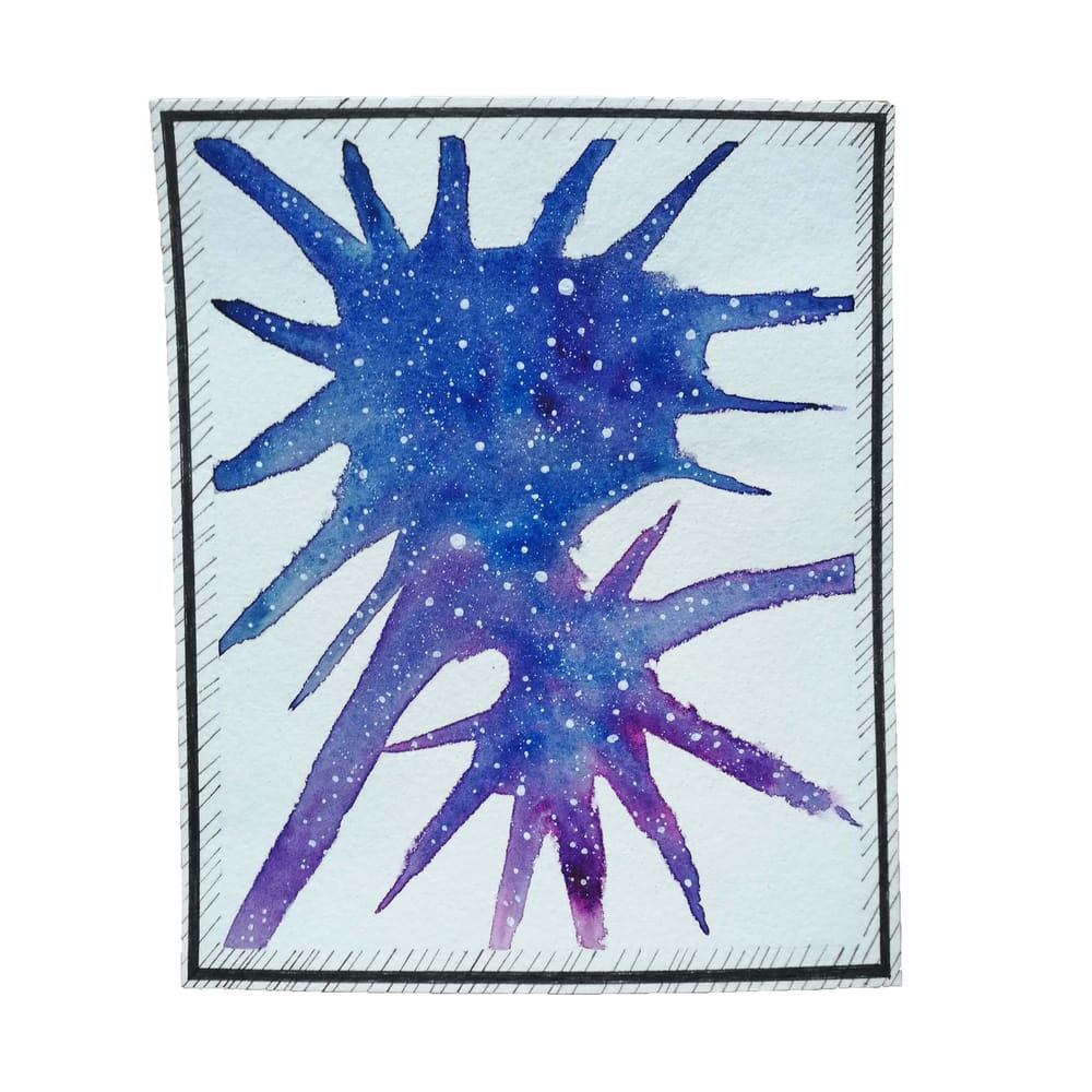 Abstract watercolour exploration - image 5 - student project