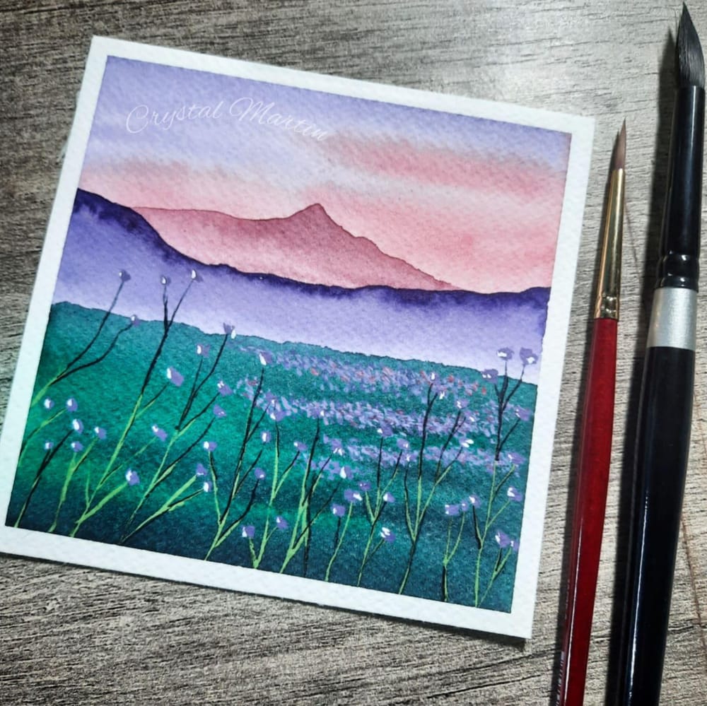 Day 1 and Day 2 of the 30 day Watercolor Challenge - image 1 - student project