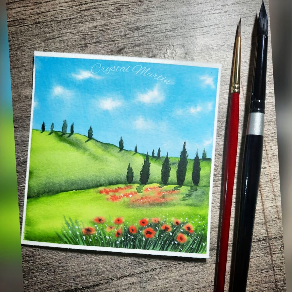 Day 1 and Day 2 of the 30 day Watercolor Challenge - image 2 - student project