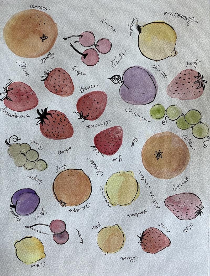 Fruits, avocados, butterflies - image 5 - student project