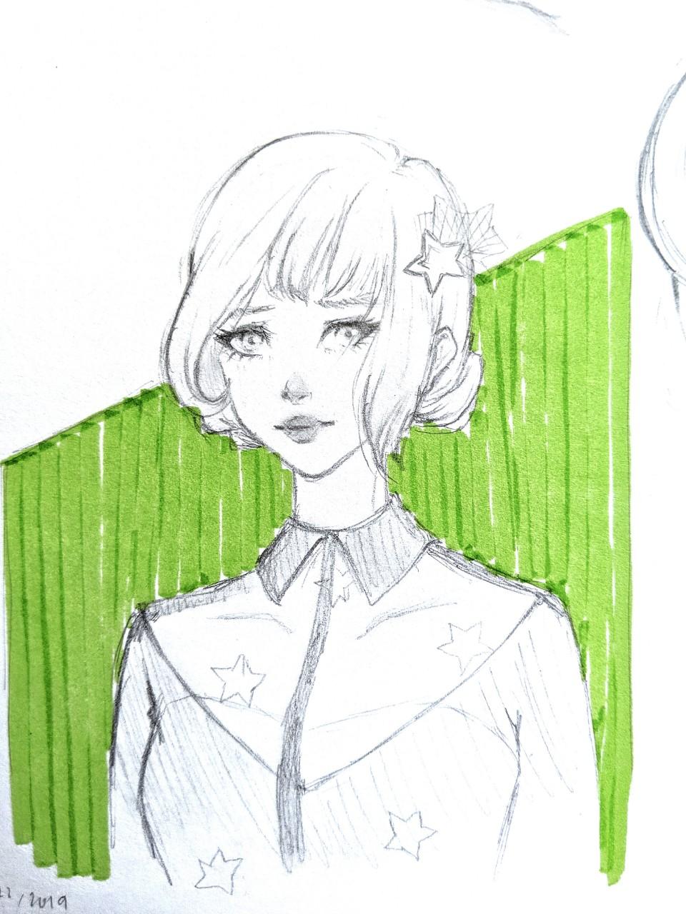 Pencil female drawings - image 2 - student project