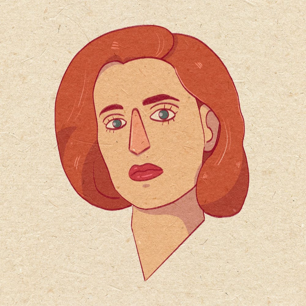 Stylized Scully Portrait - image 1 - student project