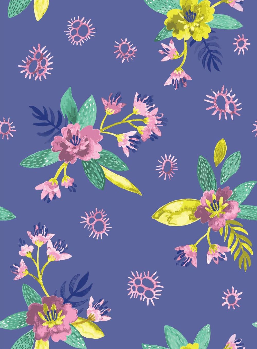 Watercolor Flowers Pattern By Nellik - image 13 - student project