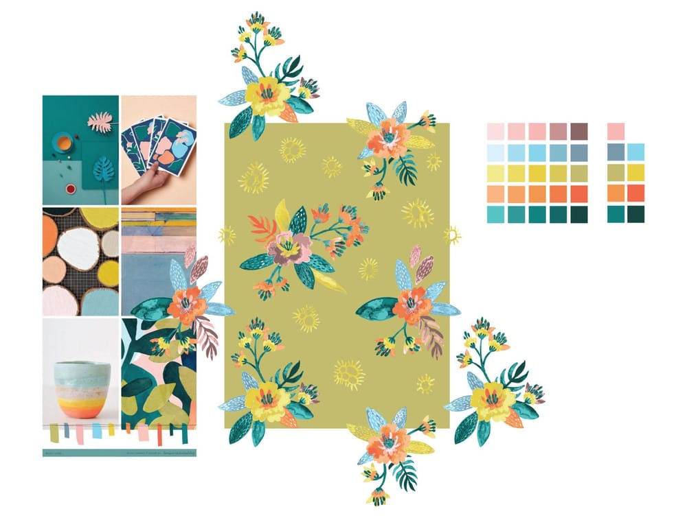 Watercolor Flowers Pattern By Nellik - image 3 - student project
