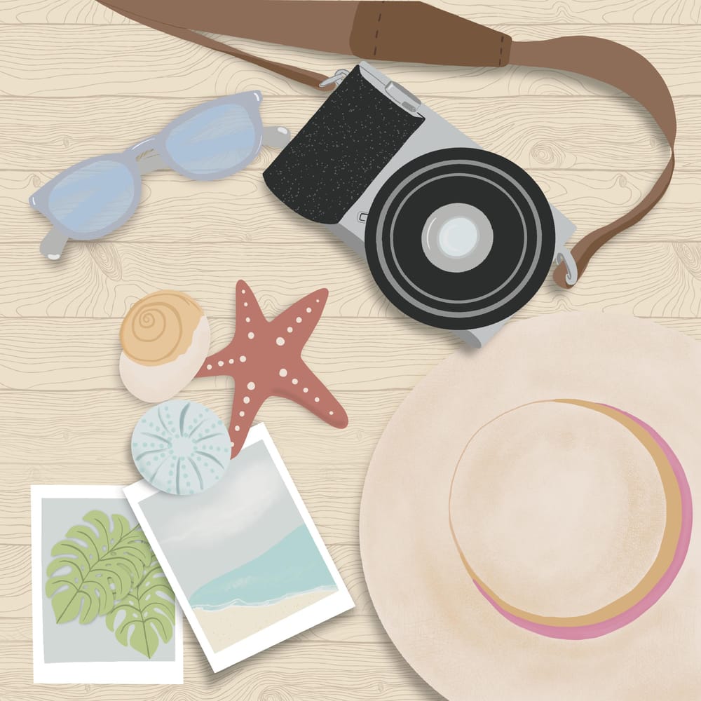 Flat Lay Beach Photography - image 1 - student project