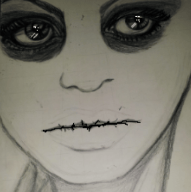 Capturing a worldview: class project, facial feature, eyes. - image 1 - student project