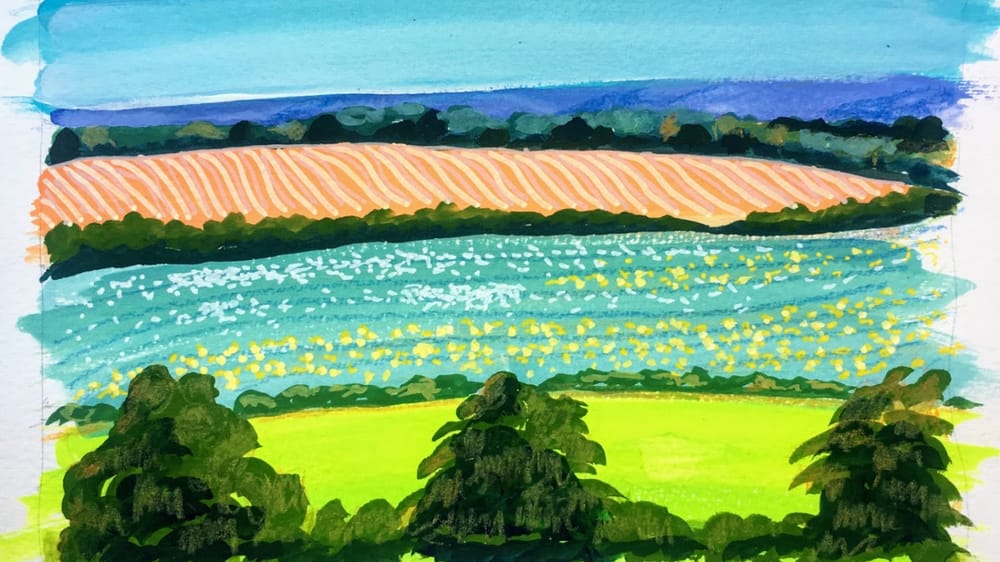 Mixed Media Landscape - image 1 - student project