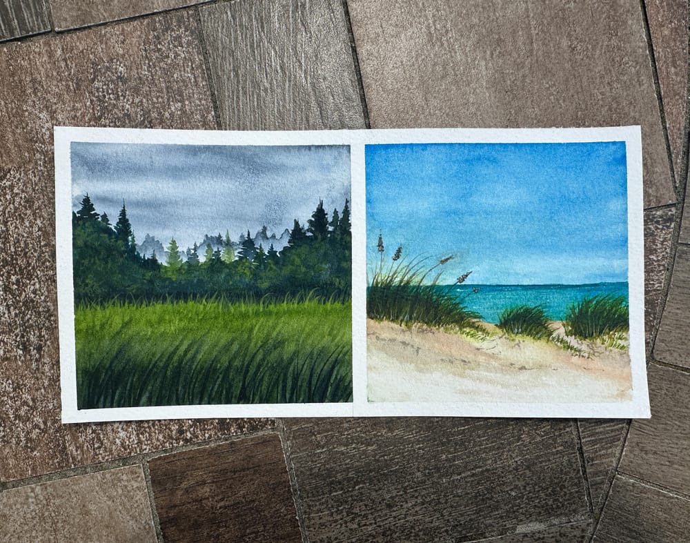 30 Days of Mini Watercolor Landscapes - image 3 - student project