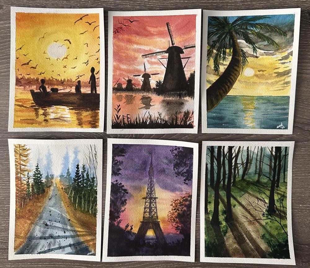100 Days of Watercolour Paradise - image 7 - student project