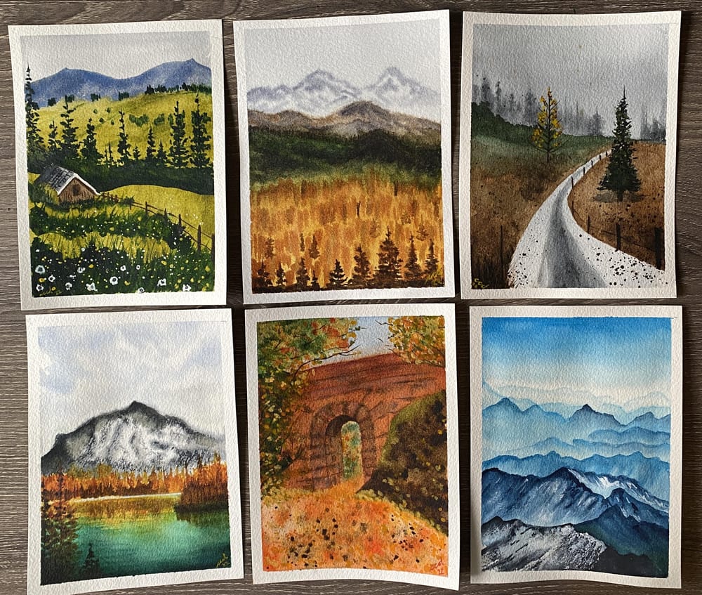100 Days of Watercolour Paradise - image 11 - student project