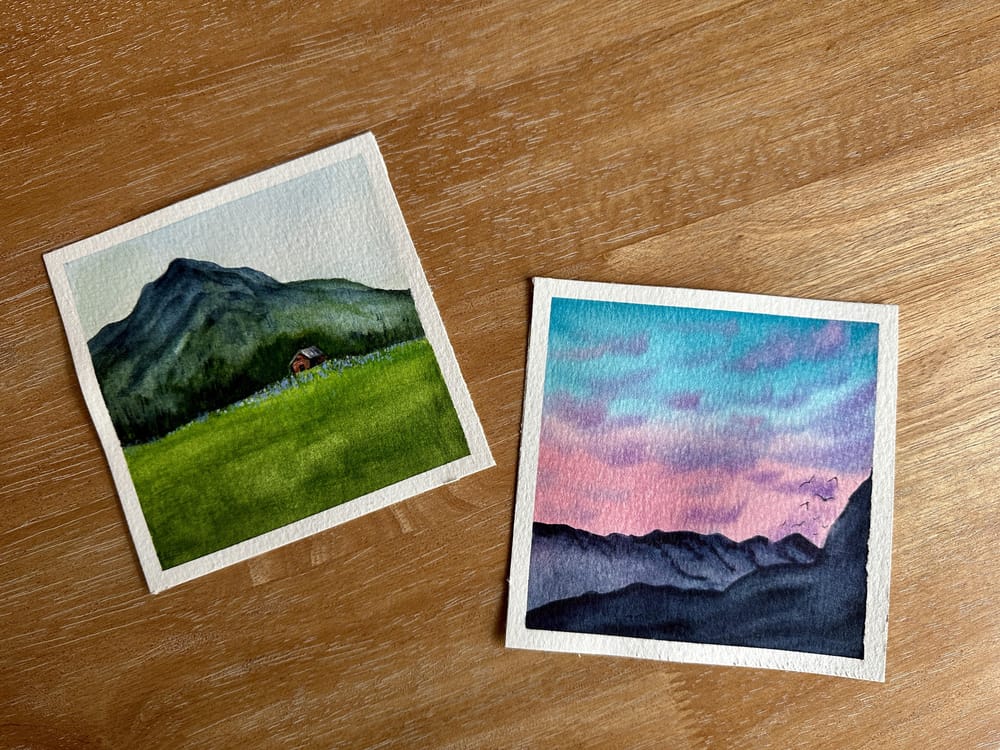 30 Days of Mini Watercolor Landscapes - image 7 - student project