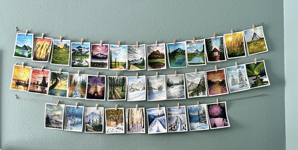 100 Days of Watercolour Paradise - image 2 - student project