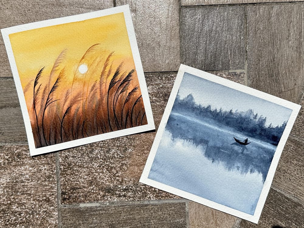 30 Days of Mini Watercolor Landscapes - image 8 - student project