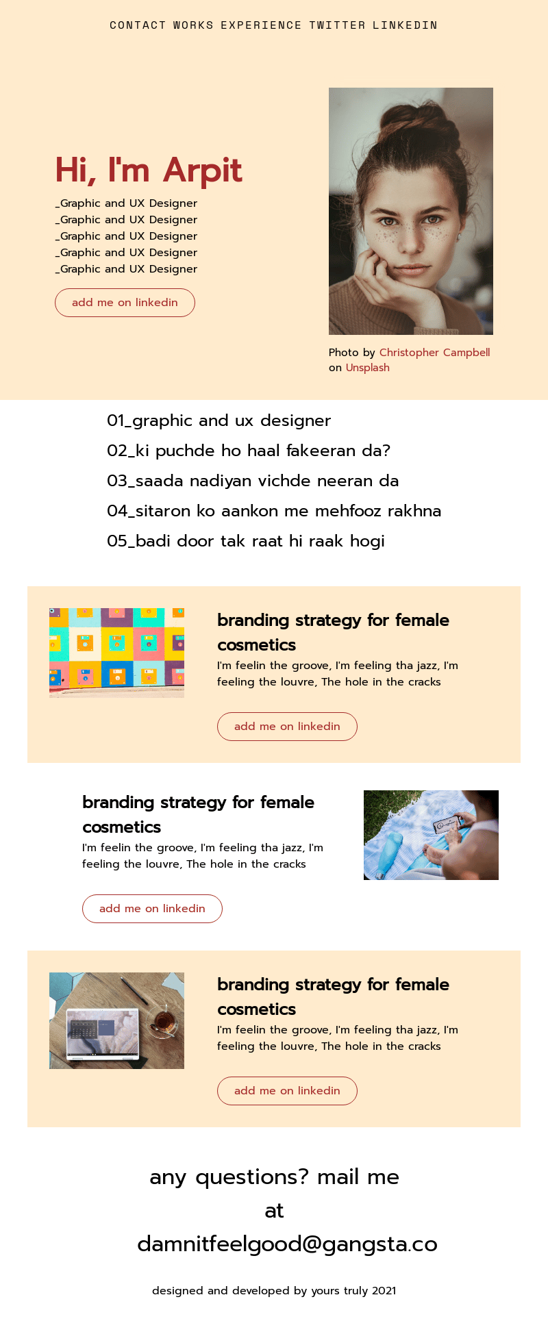 My Attempt At The Portfolio Design Skillshare Student Project my-attempt-at-the-portfolio-design-skillshare-student-project