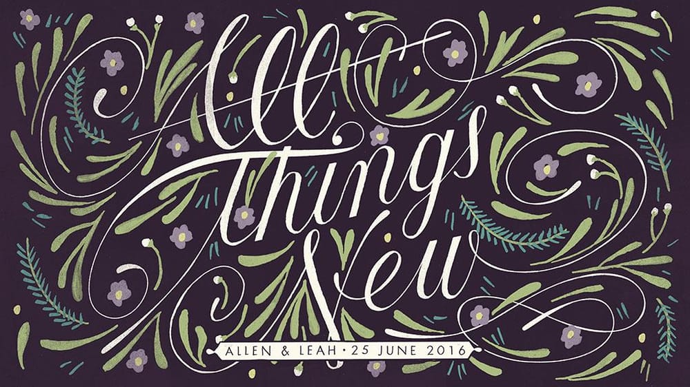 For a Wedding Invitation - image 3 - student project