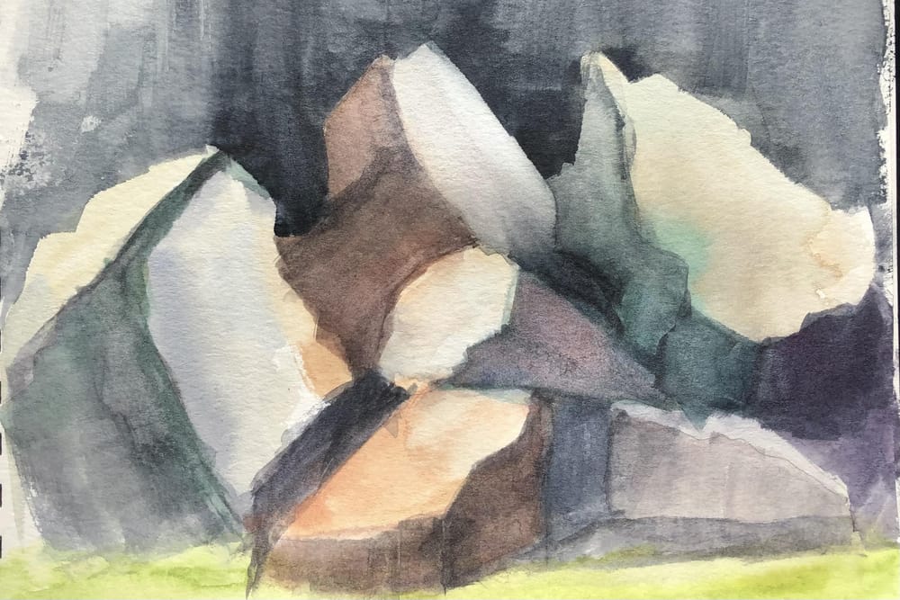 Watercolor Landscape Workshop - image 17 - student project