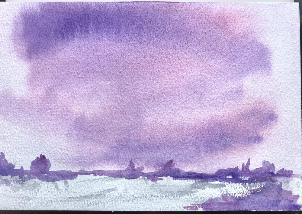 Watercolor Landscape Workshop - image 31 - student project