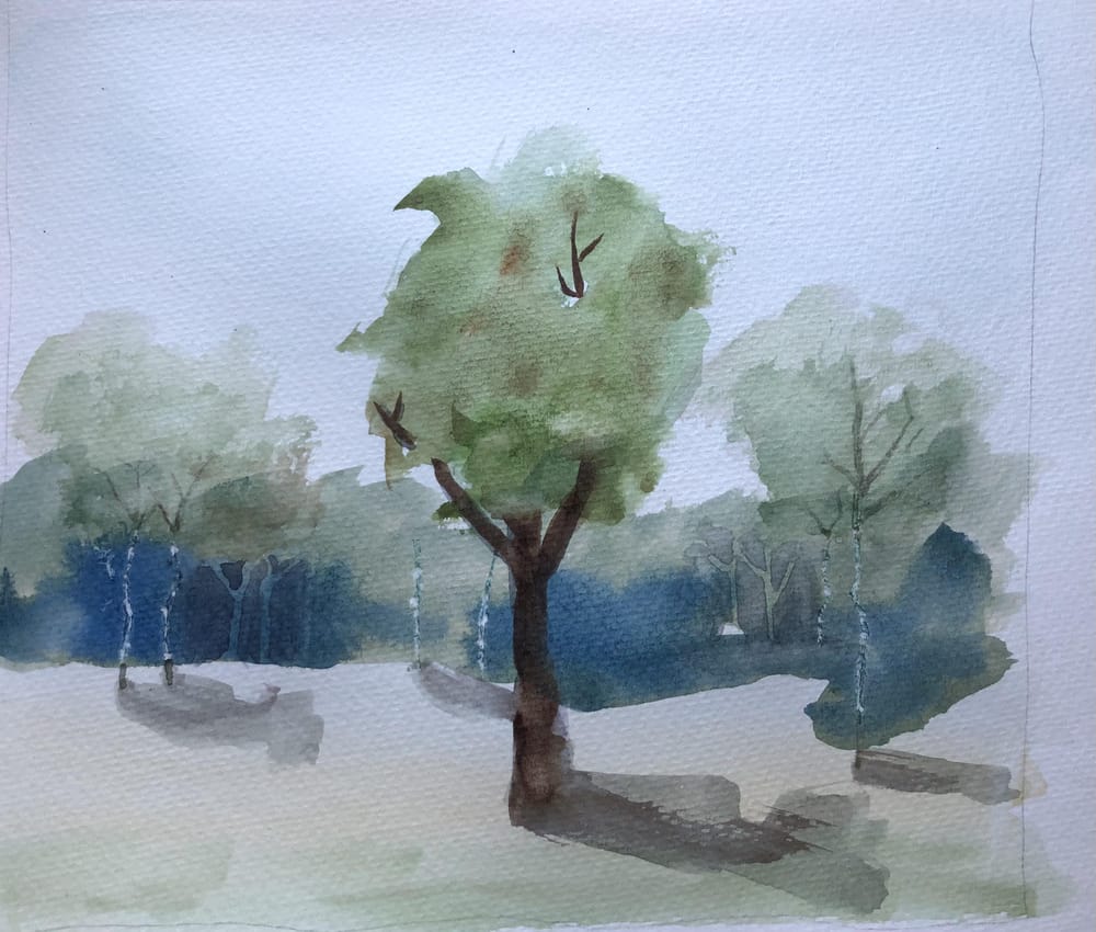 Watercolor Landscape Workshop - image 21 - student project