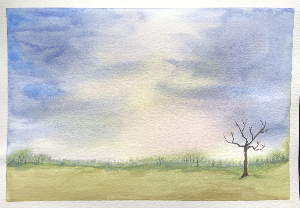 Watercolor Landscape Workshop - image 30 - student project