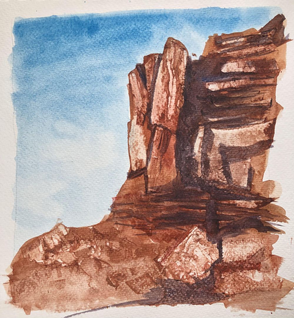Watercolor Landscape Workshop - image 2 - student project