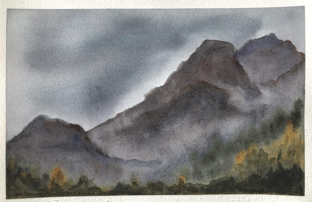Watercolor Landscape Workshop - image 3 - student project