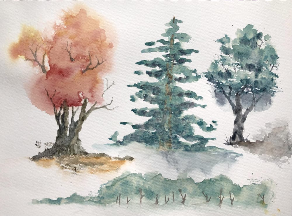 Watercolor Landscape Workshop - image 26 - student project