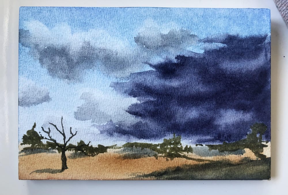 Watercolor Landscape Workshop - image 33 - student project