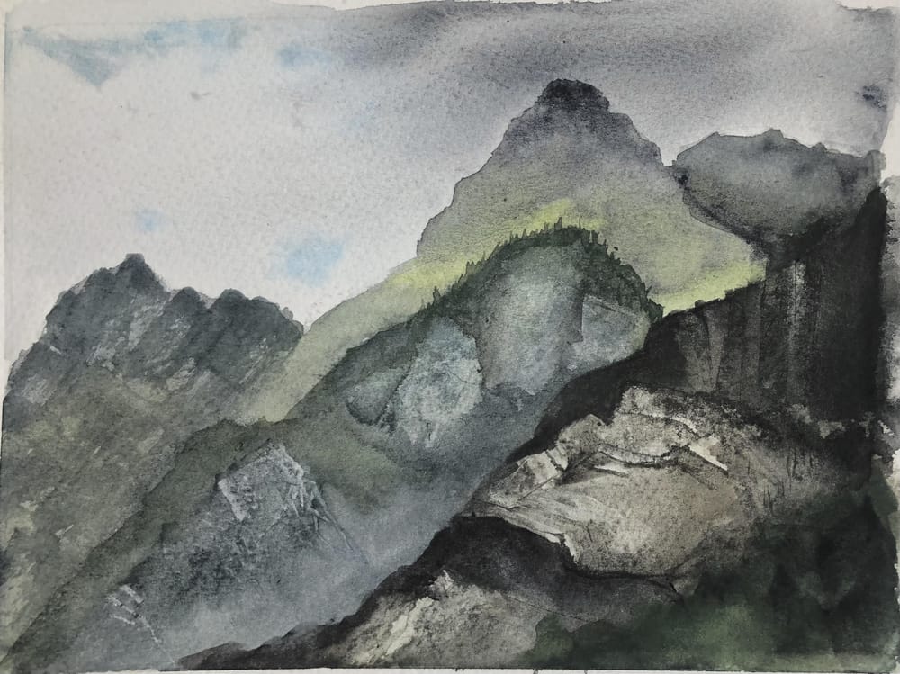 Watercolor Landscape Workshop - image 4 - student project