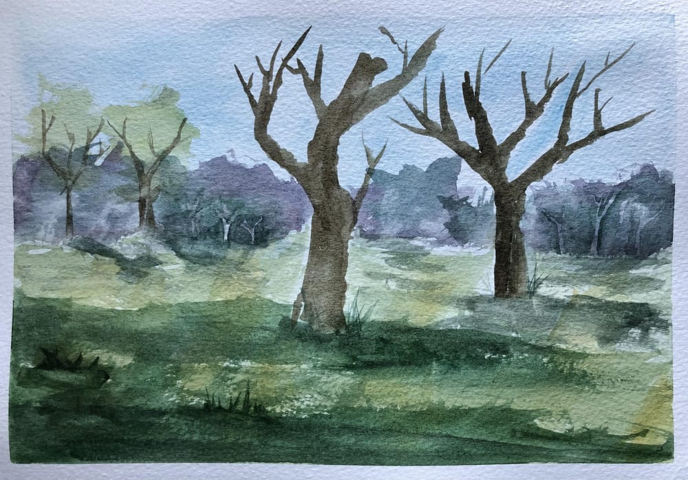 Watercolor Landscape Workshop - image 18 - student project
