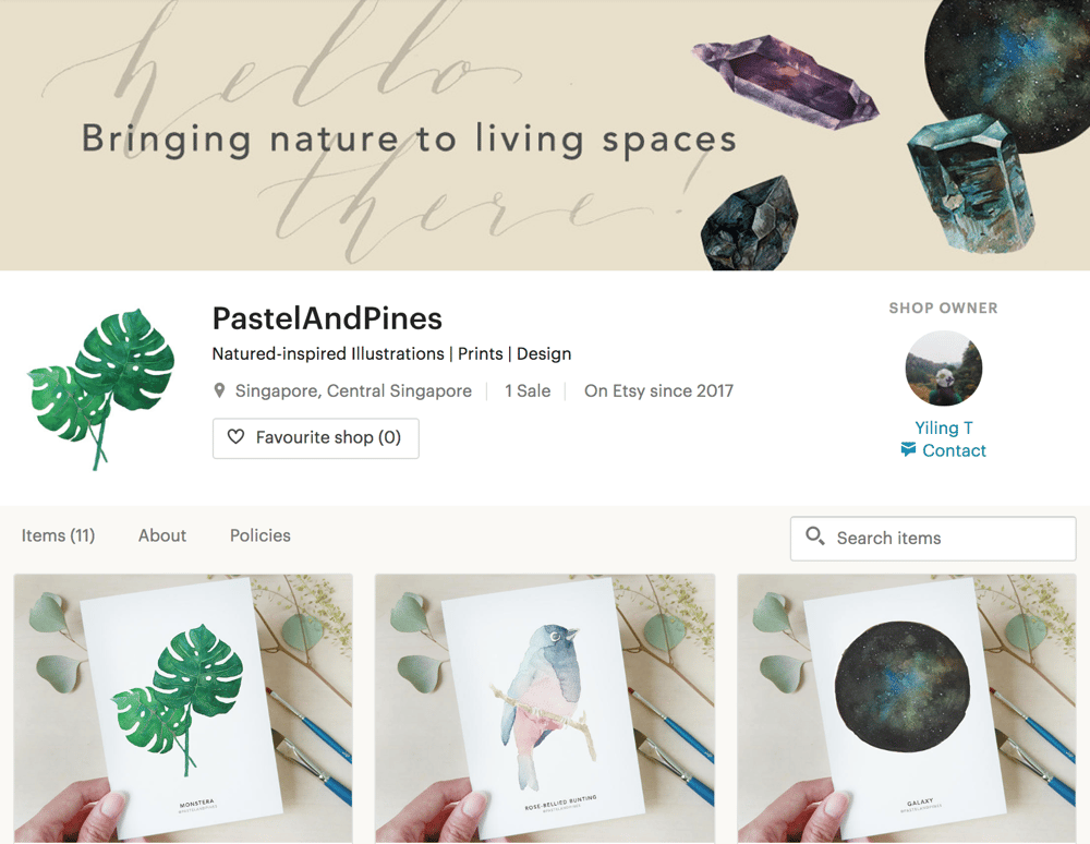 Pastel & Pines - Etsy Shop - image 1 - student project