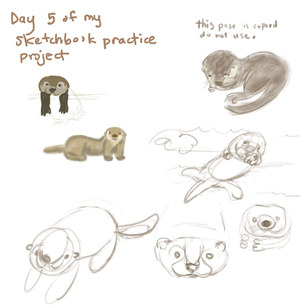 My procreate sketchbook practice - image 5 - student project