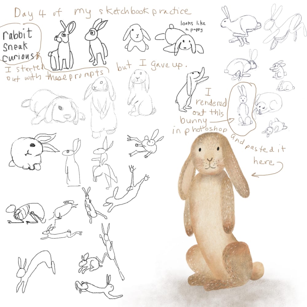 My procreate sketchbook practice - image 4 - student project