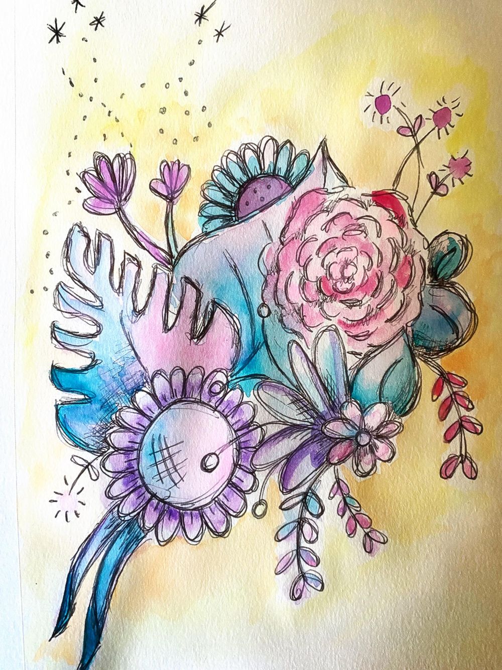 Watercolor Hypnobirthing Affirmations - image 1 - student project