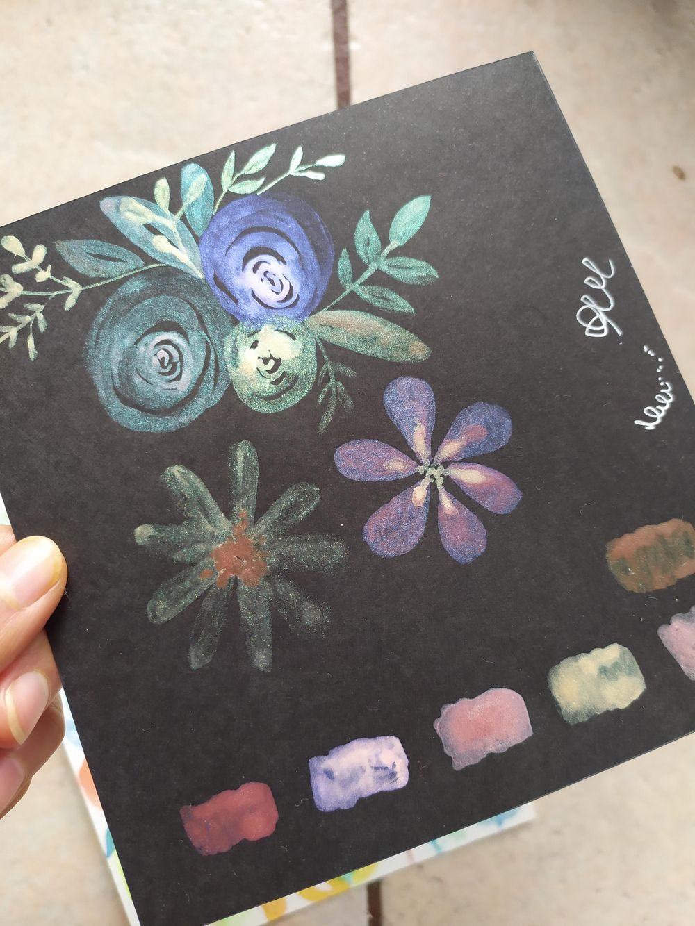 Flores con acuarela - image 3 - student project