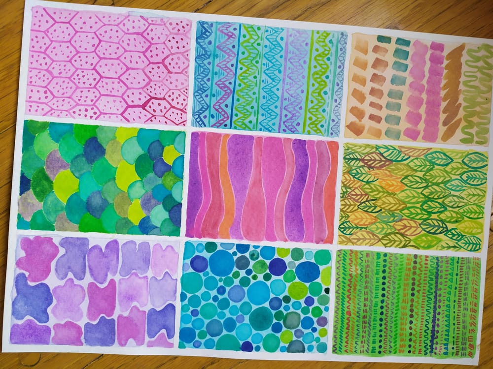 Texturas con acuarela - image 2 - student project