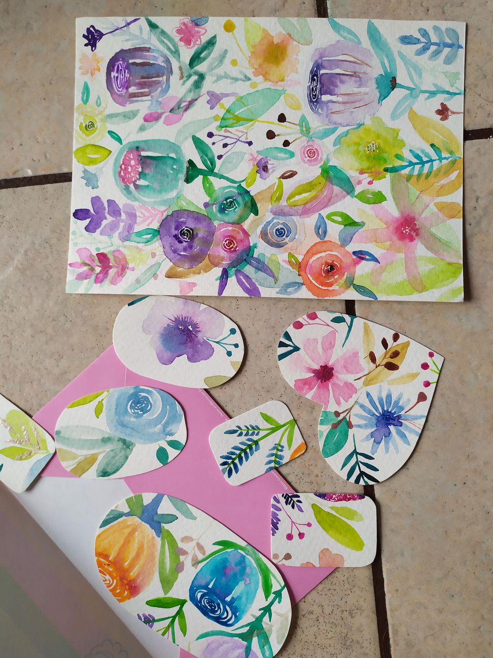 Flores con acuarela - image 2 - student project