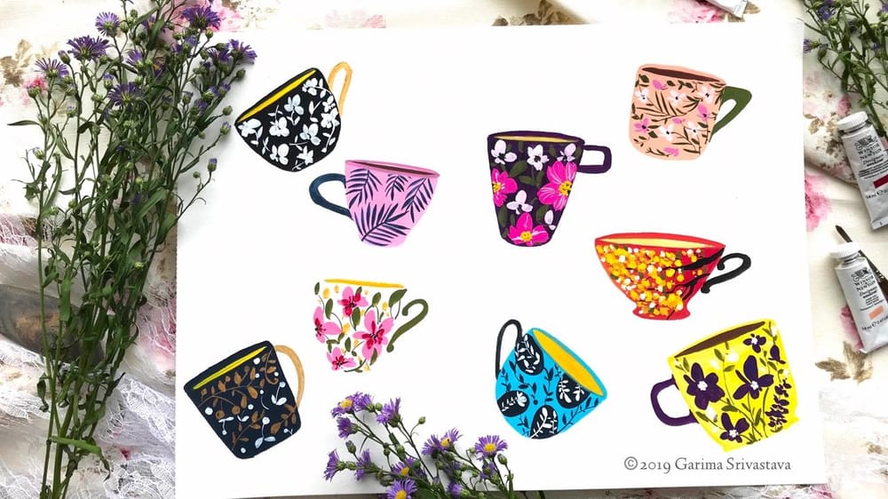 Introduction to Gouache : Explore the Medium and Paint a Fun Floral Project - image 1 - student project