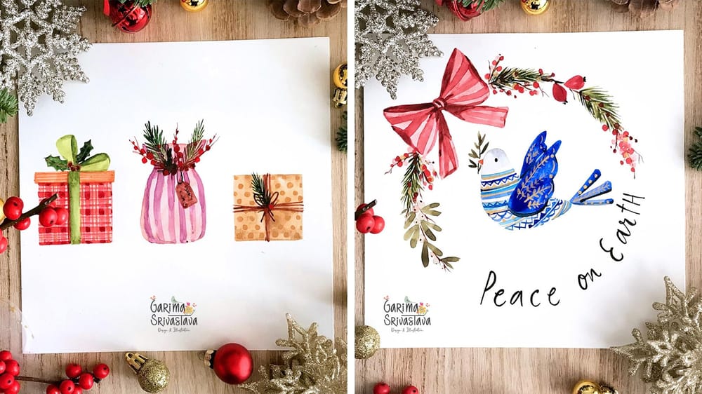 Winter Watercolor Illustration: 7 Festive Holiday Painting Projects - image 3 - student project
