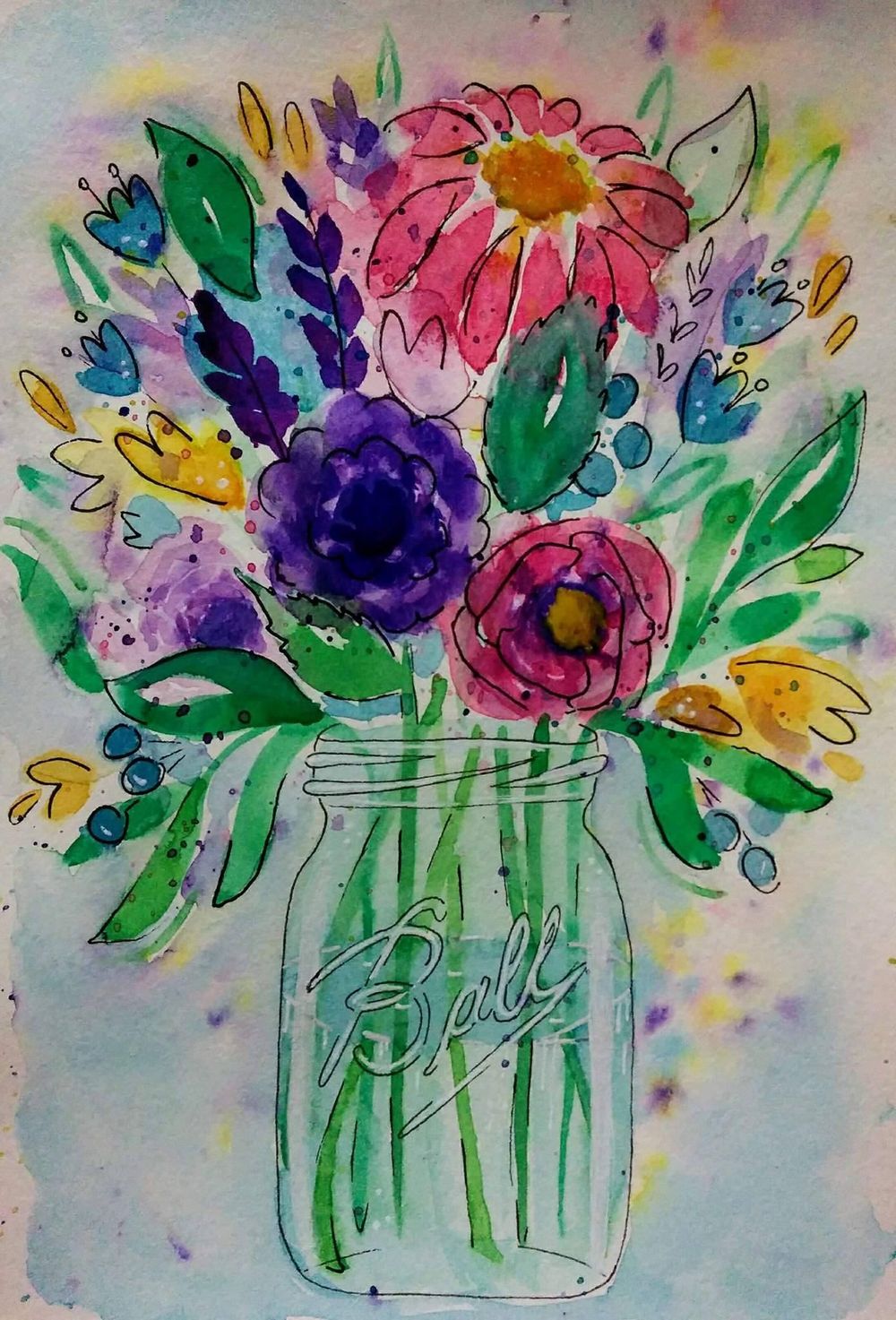 Ink and Watercolor - image 2 - student project