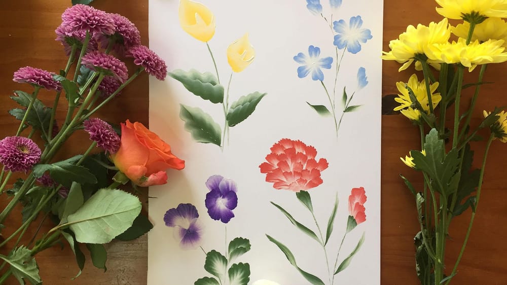 One Stroke Painting | Florals - image 3 - student project