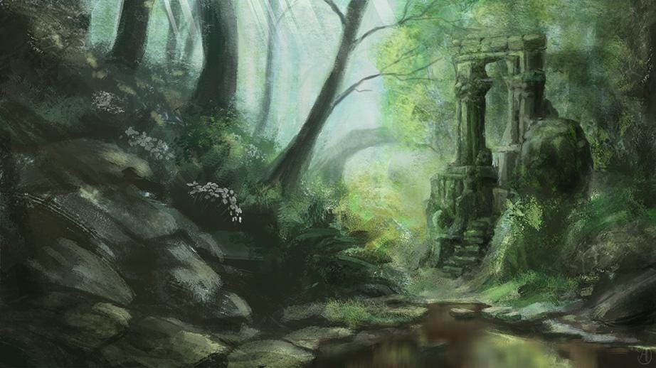 Digital Landscape Painting - image 2 - student project