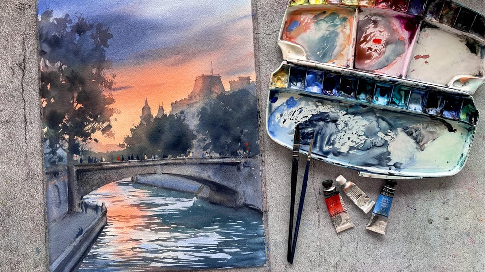 Sunset in Paris - image 1 - student project