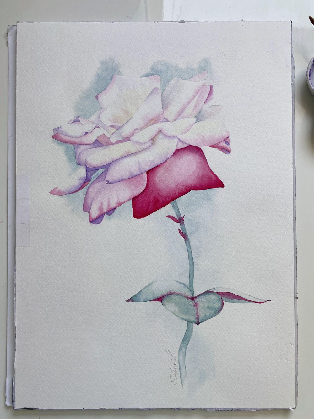 Watercolor Rose Ana T - image 1 - student project