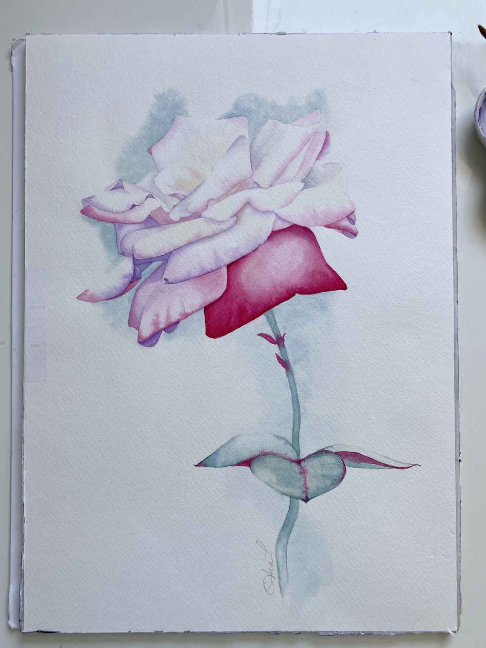 Watercolor Rose Ana T - image 3 - student project