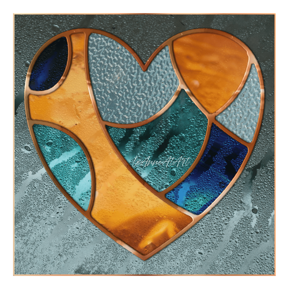 ‘Stained Glass’ Vector Heartshape with Affinity Designer - image 1 - student project